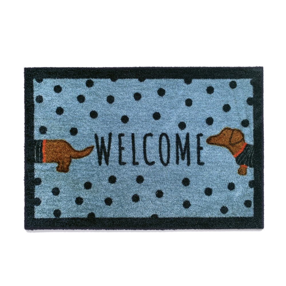 Howler & Scratch Doggie Welcome Pet Mats Blue